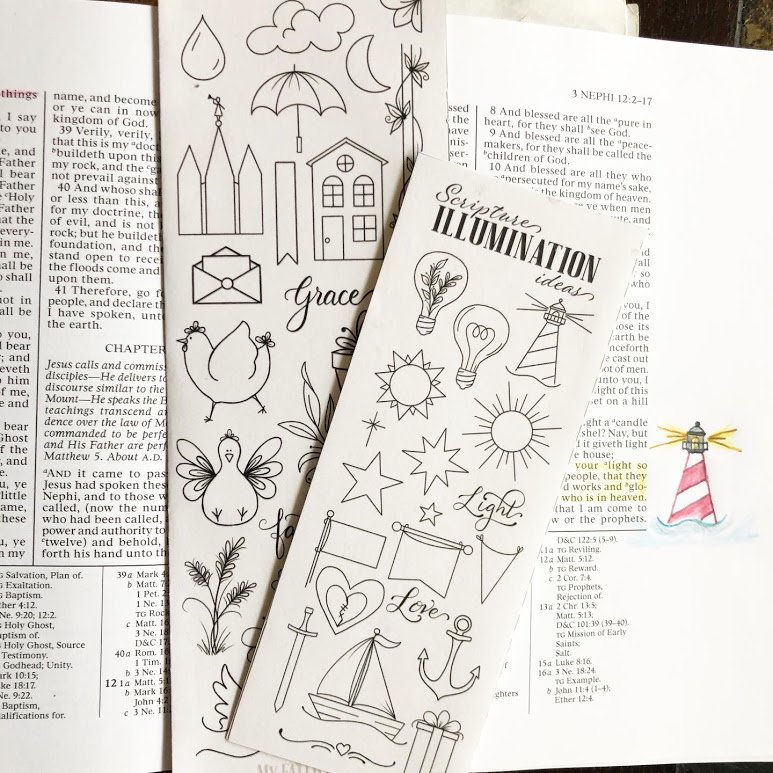 My Faith Grows Scripture Illumination Ideas bookmark